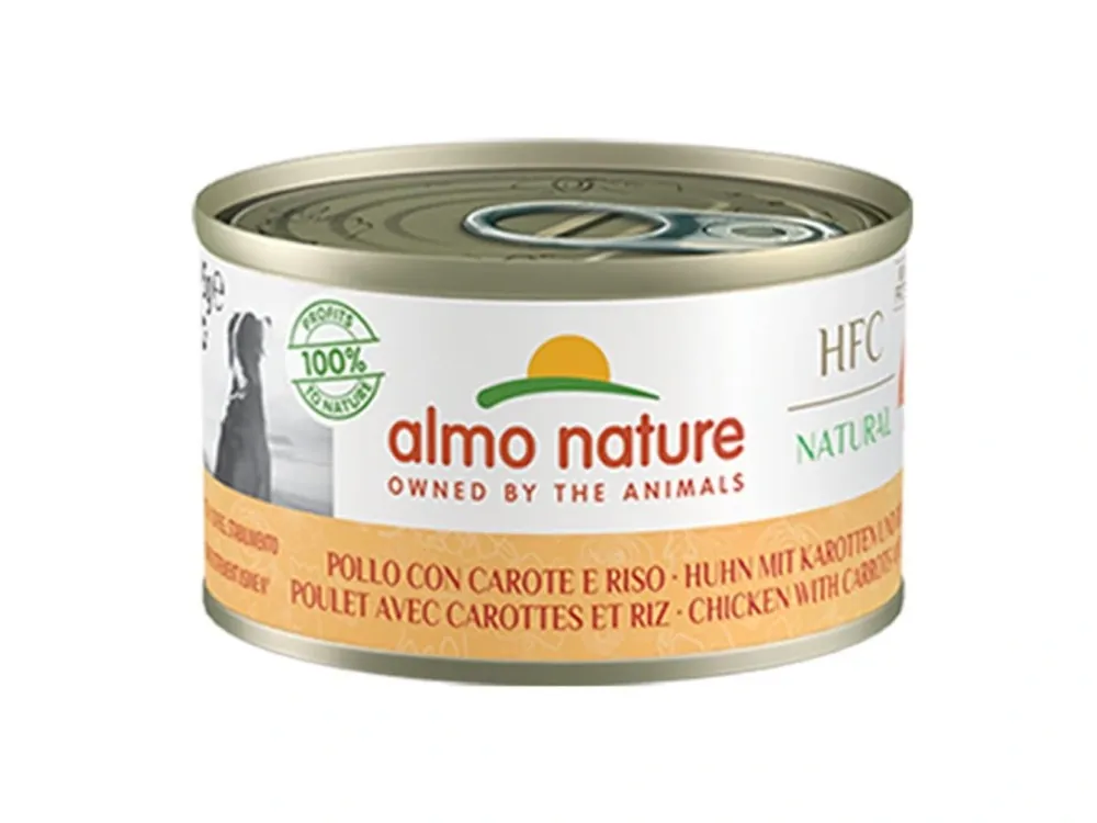 Poslední Šance Almo Nature HFC Natural DOG - Kuřecí s mrkví a rýží 95g