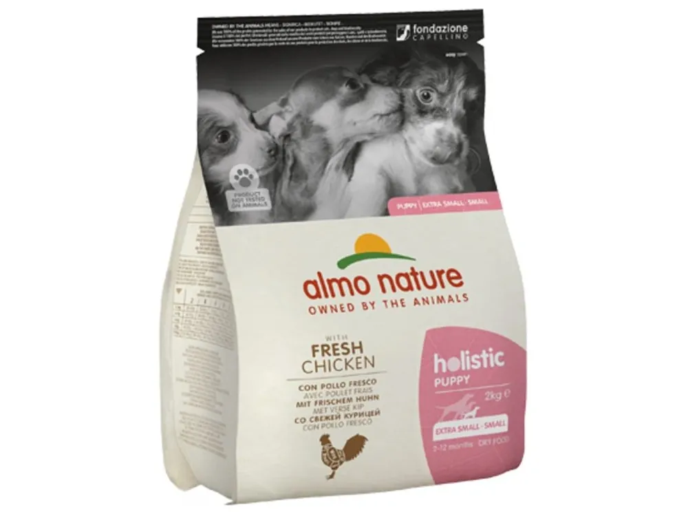 Nízká Cena Almo Nature Holistic Puppy XS-S - s čerstvým kuřecím 2kg
