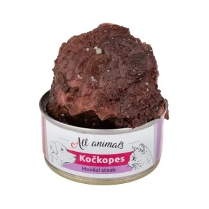 ALL ANIMALS Kočkopes konz. hovězí steak 100g Nakupujte Hned