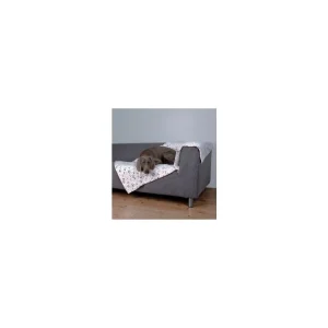Deka pro psy LINGO kosti,tlapky 100x150cm bílá/béžovTR Tovární Cena