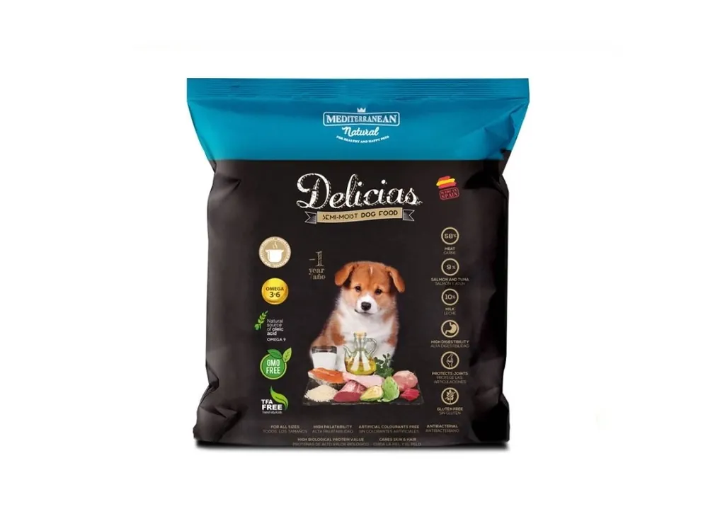 Cenová Bomba Delicias Dog Puppy Soft poloměkké krmivo 800 g