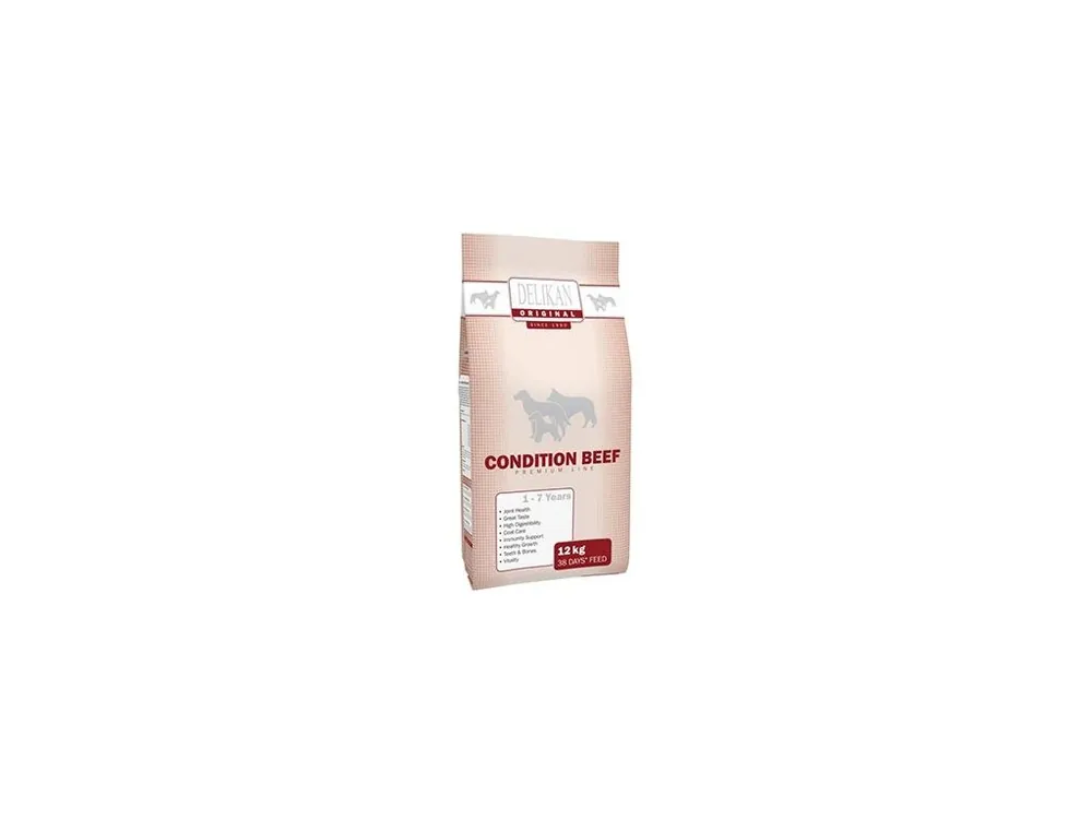 Rychlé Dodání Delikan Dog Original Condition Beef 12kg