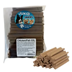 Omezená Nabídka Dentální kříž XXL Kuřecí/rybí JUKO Snacks 1 kg