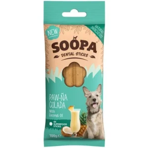 Originální Dentální tyčinky Soopa Paw-Na Colada 100 g