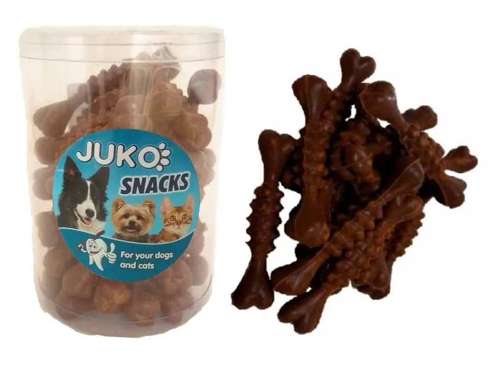 Dentální kostičky Slanina JUKO Snacks (30 ks) Nejlepší Cena