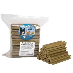 Časově Omezené Dentální kříž s Mořskou řasou JUKO Snacks 1 kg