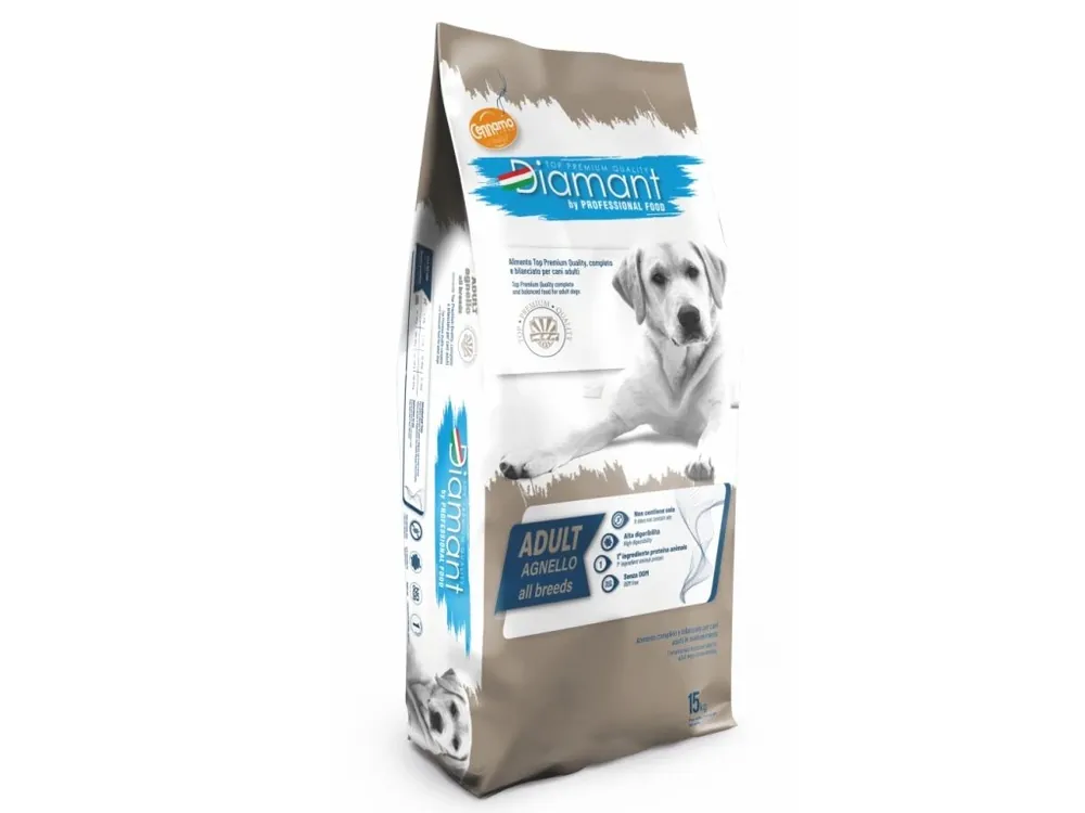 Originální Diamant Dog Adult Jehněčí 15 kg A