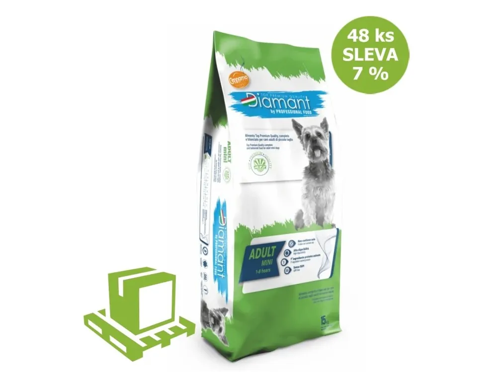 Ihned K Objednání Diamant Dog Adult Mini 15 kg (paleta 48 ks) SLEVA 7 %