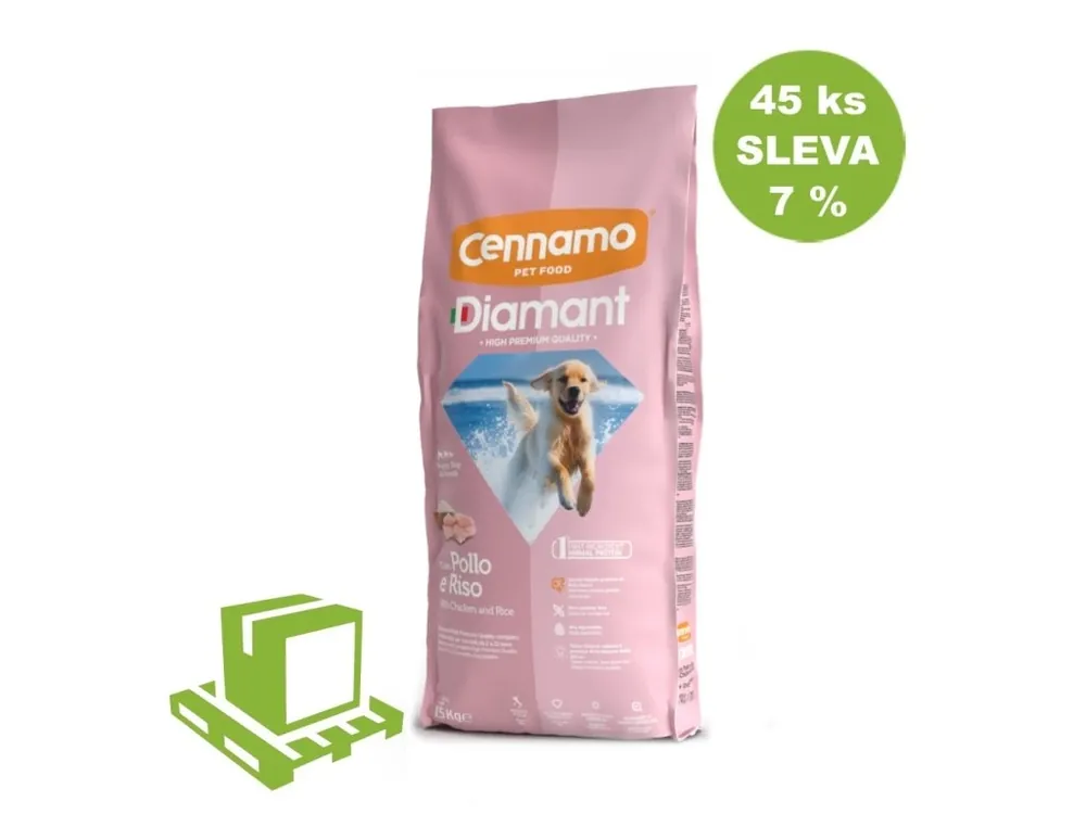 Diamant Dog Puppy 15 kg (paleta 45 ks) SLEVA 7 % Cenově Výhodný