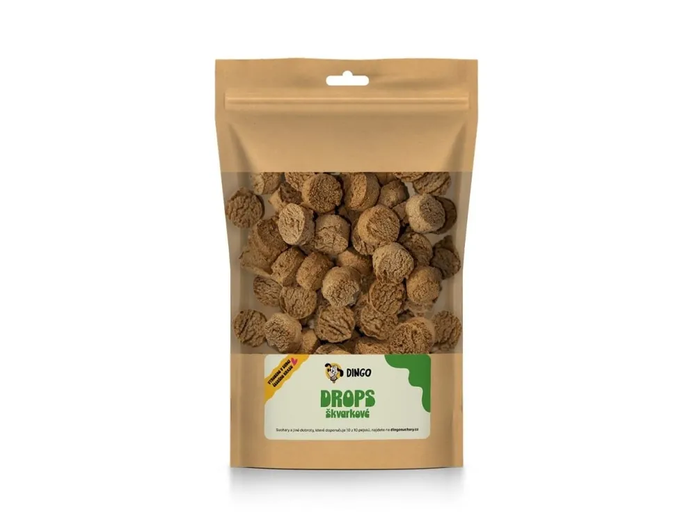 Expresní Doručení DINGO drops škvarkové, 250g