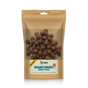 Finální Výprodej DINGO masové kuličky kachna a losos 16mm, 150g
