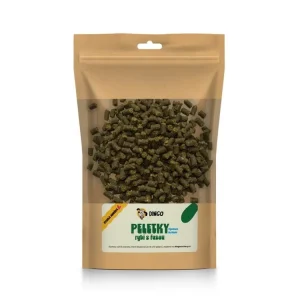 DINGO peletky ryba s řasou, 150g Novinka