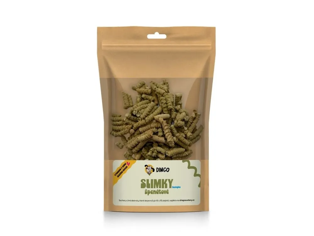 DINGO slimky se špenátem, 90g Akční Nabídka