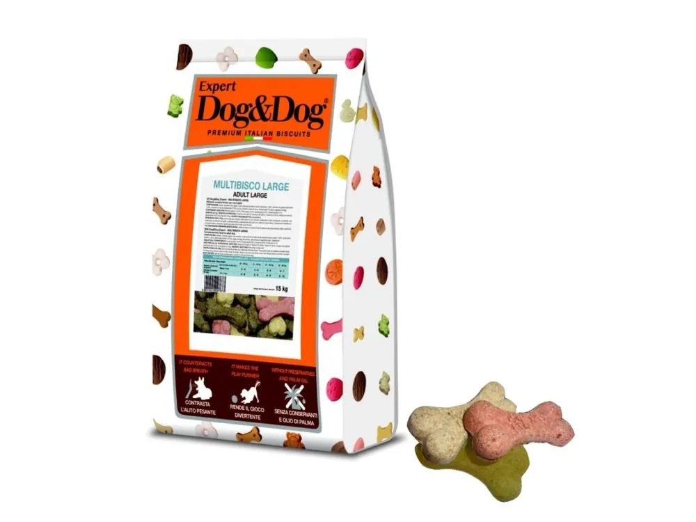Dog & Dog Expert Multibisco velké sušenky 15 kg Rychlé Dodání