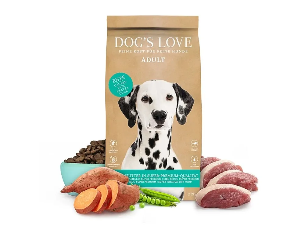 Dog‘s Love granule Kachna Adult 2kg Sleva