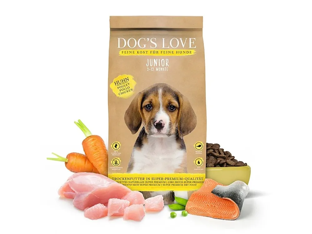 Dog‘s Love granule Kuře Junior 12kg Odeslání Ihned