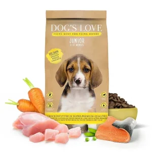 Dog‘s Love granule Kuře Junior 2kg Levný