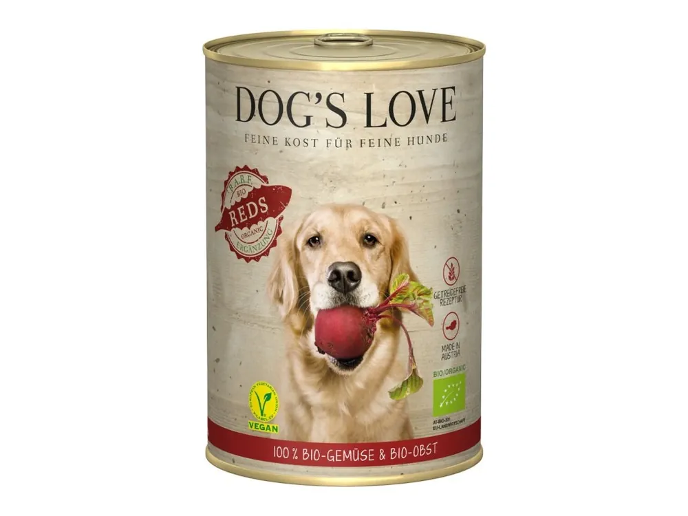 Nakupujte Hned Dog‘s Love konzerva Barf Bio Vegan Reds 400g