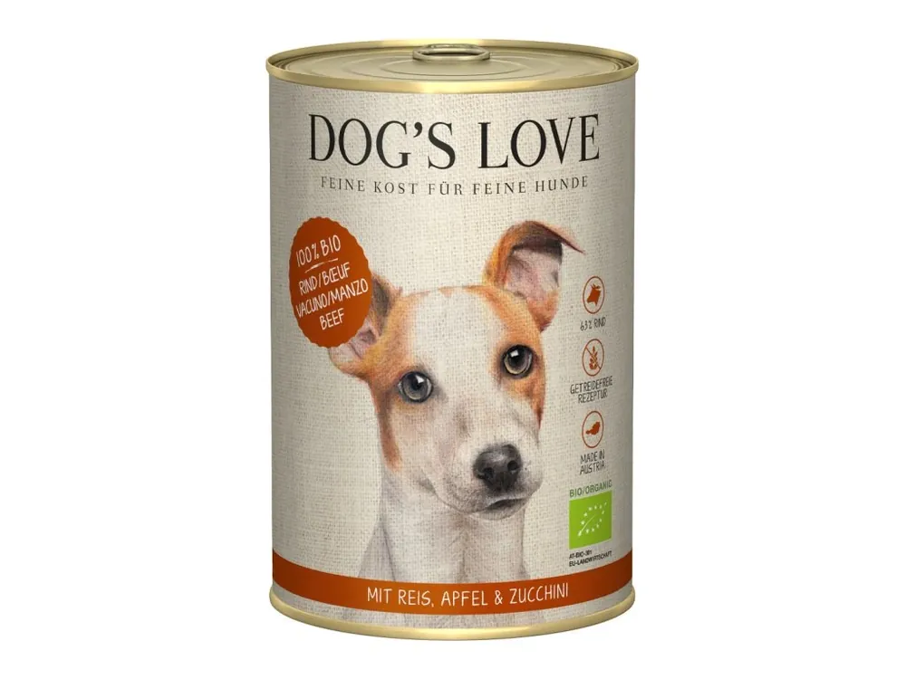 Dog‘s Love konzerva Bio Hovězí 400g Finální Výprodej