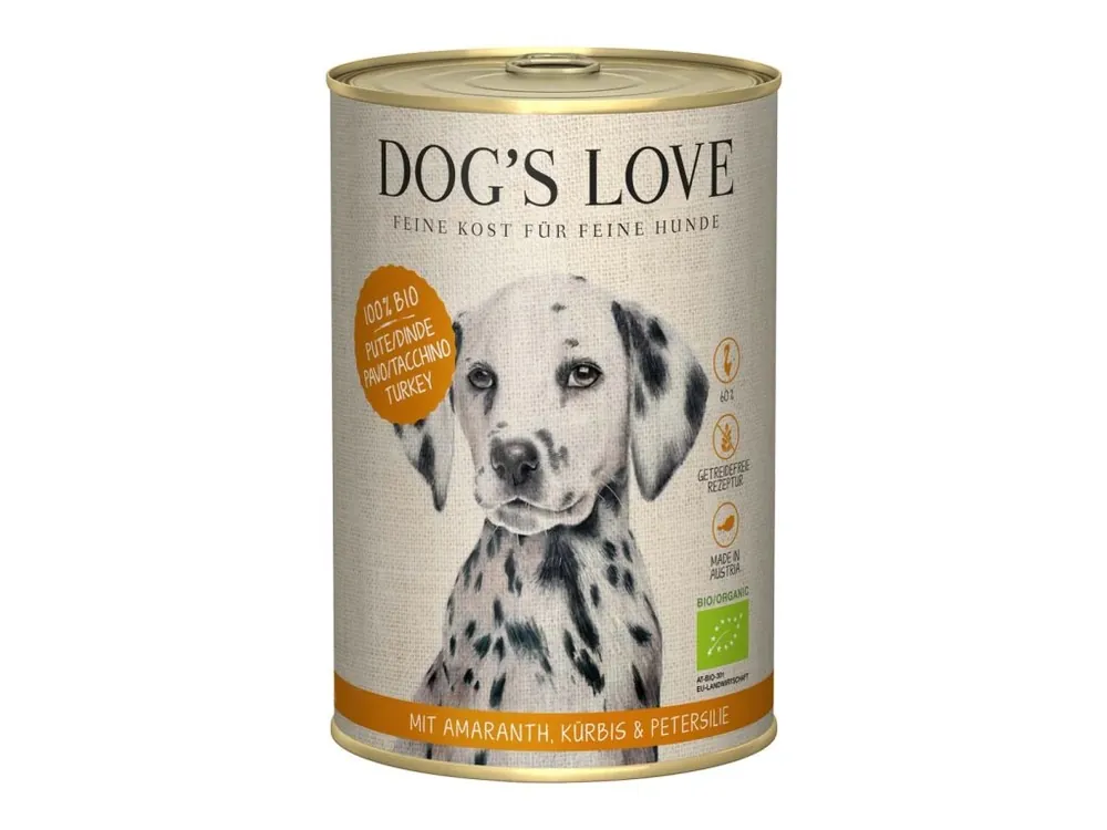 Expresní Doručení Dog‘s Love konzerva Bio Krocan 400g