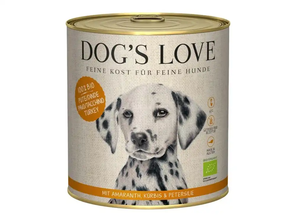 Sleva Dog‘s Love konzerva Bio Krocan 800g