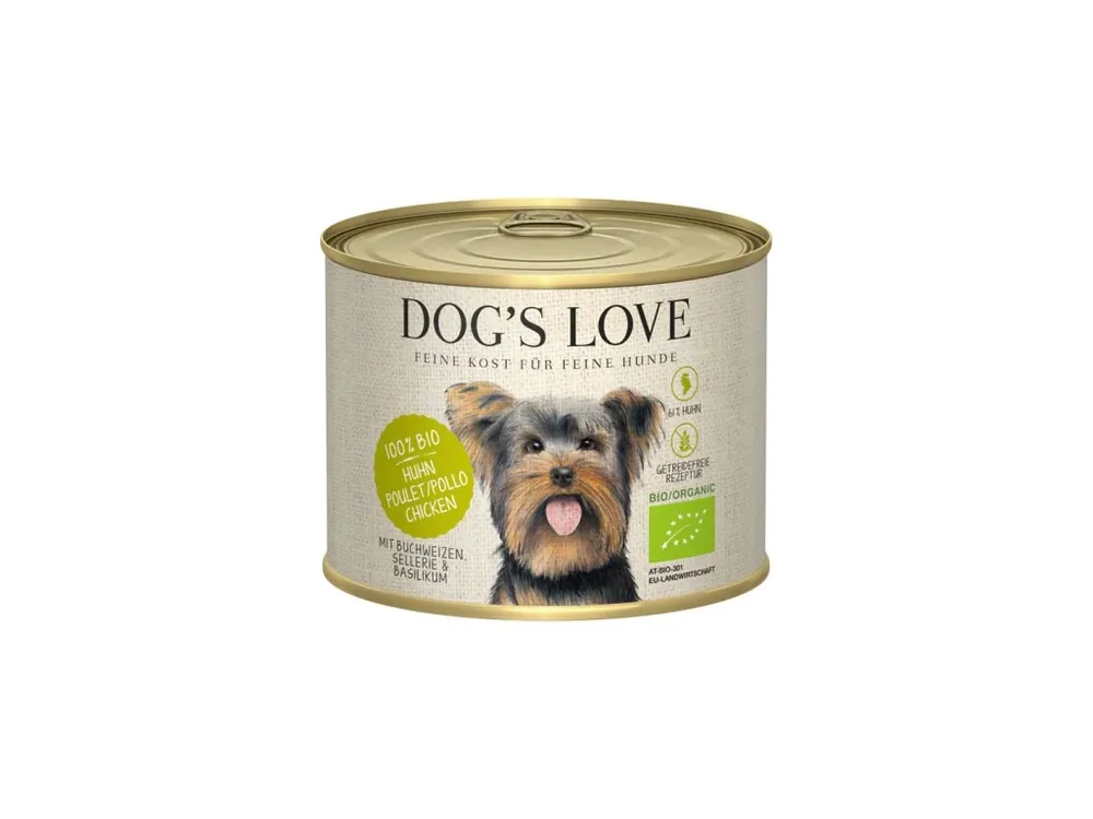 Dog‘s Love konzerva Bio Kuře 200g Horká Nabídka