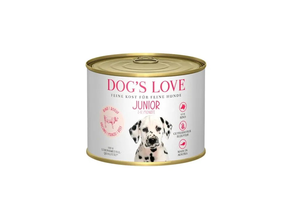 Dog‘s Love konzerva Hovězí Junior Classic 200g Akce