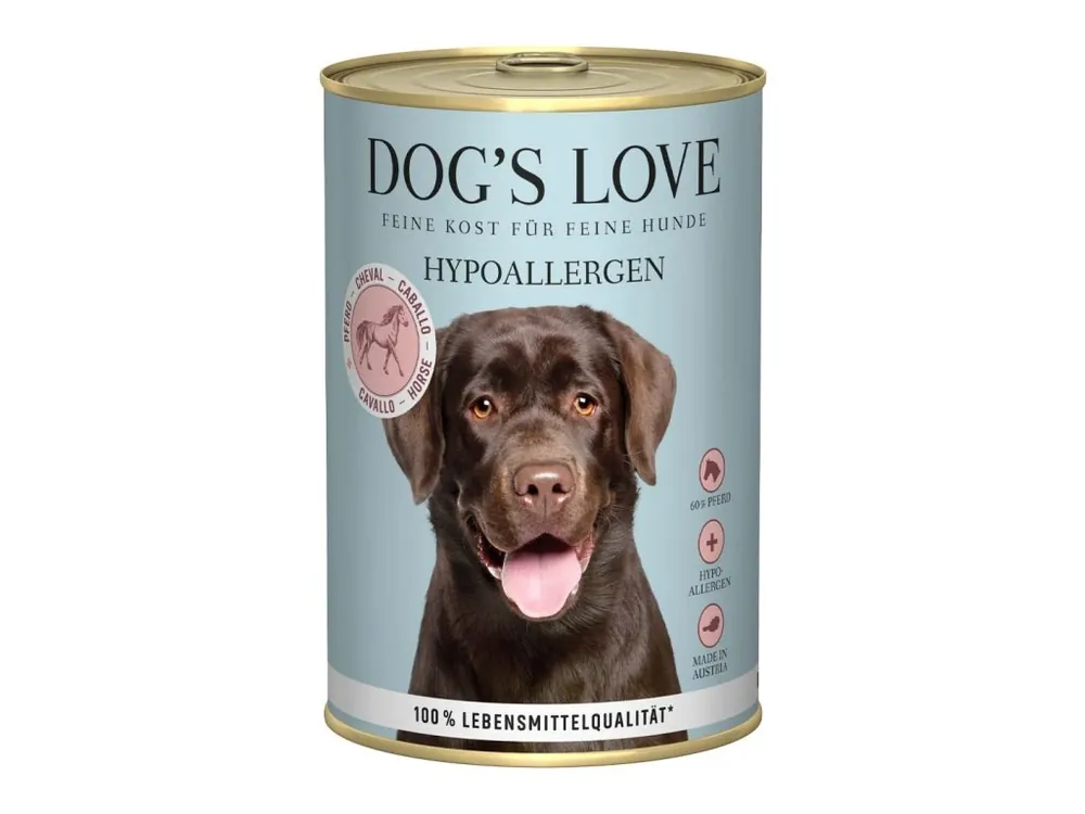 Expresní Doručení Dog‘s Love konzerva Hypoallergenic Koňské 400g