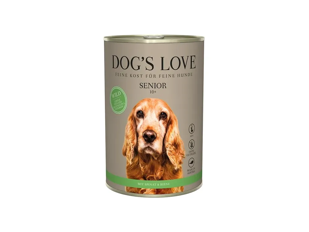 Výprodej Dog‘s Love konzerva Zvěřina Senior Classic 400g