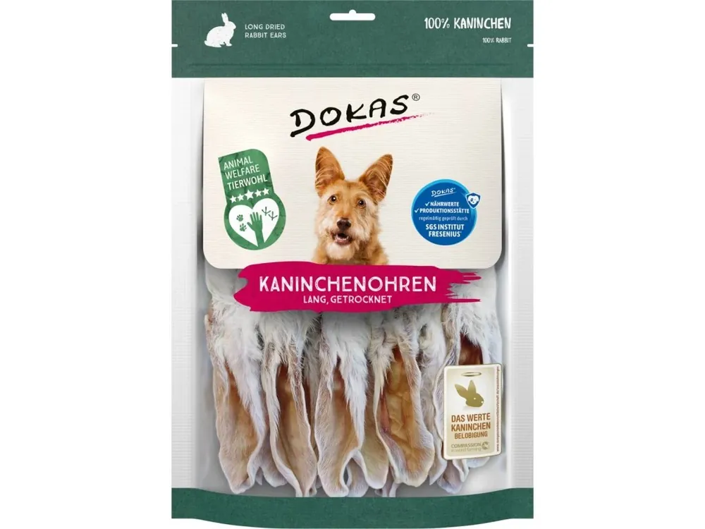 Dokas Králičí uši se srstí dlouhé 180 g Nízká Cena