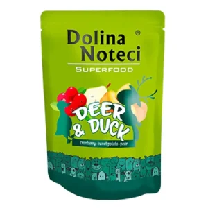 Bezpečná Platba DOLINA NOTECI SUPERFOODS jelen a kachna kapsička pro psy 300 g