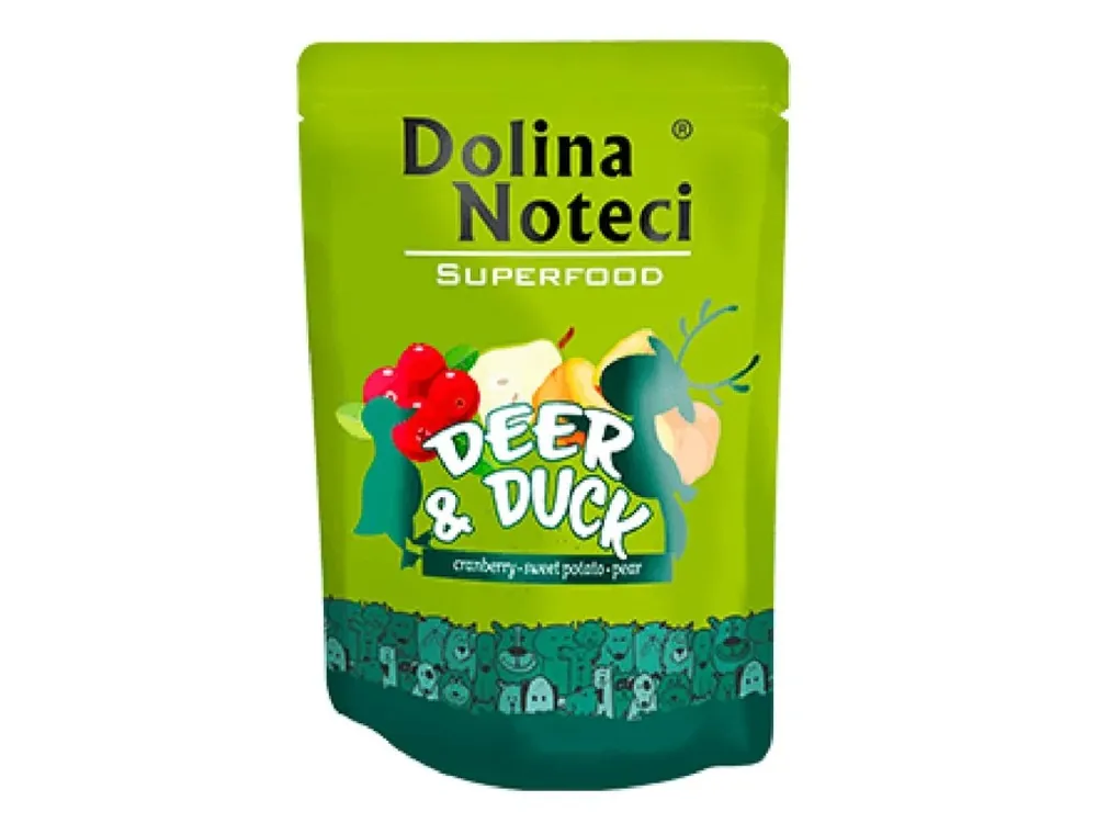 Bezpečná Platba DOLINA NOTECI SUPERFOODS jelen a kachna kapsička pro psy 300 g