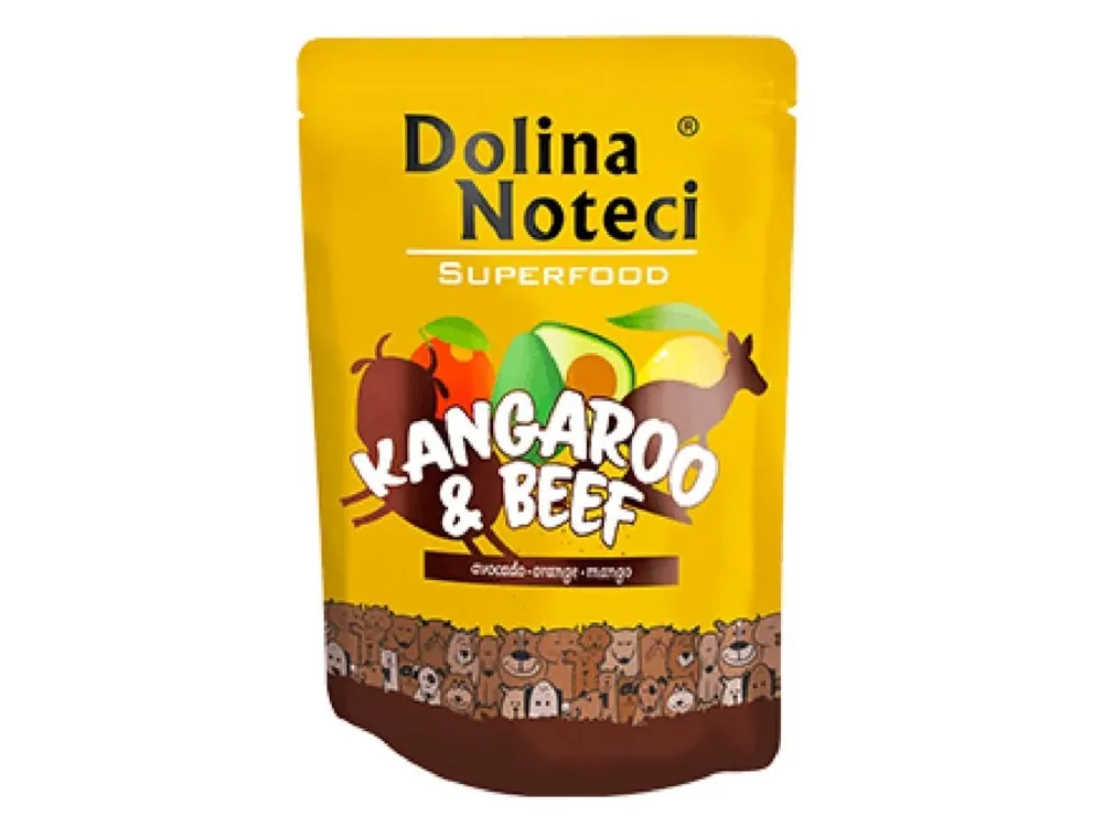 DOLINA NOTECI SUPERFOODS klokan a hovězí kapsička pro psy 300 g Nejlepší Cena