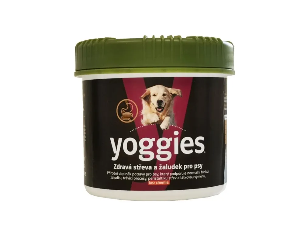 Doplněk pro psy Yoggies Žaludek a střeva s probiotiky (peletky) 400g Autentický