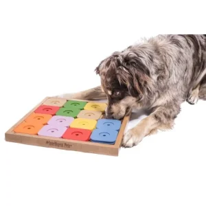 Dřevěný hlavolam pro psy My Inelligent Pets Sudoku Medium Genie Color Víkendová Akce