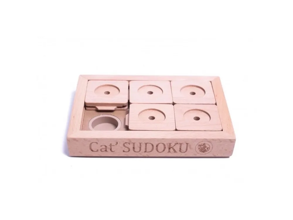 Originální Dřevěný hlavolam pro psy My Intelligent Pets Sudoku Small Advanced