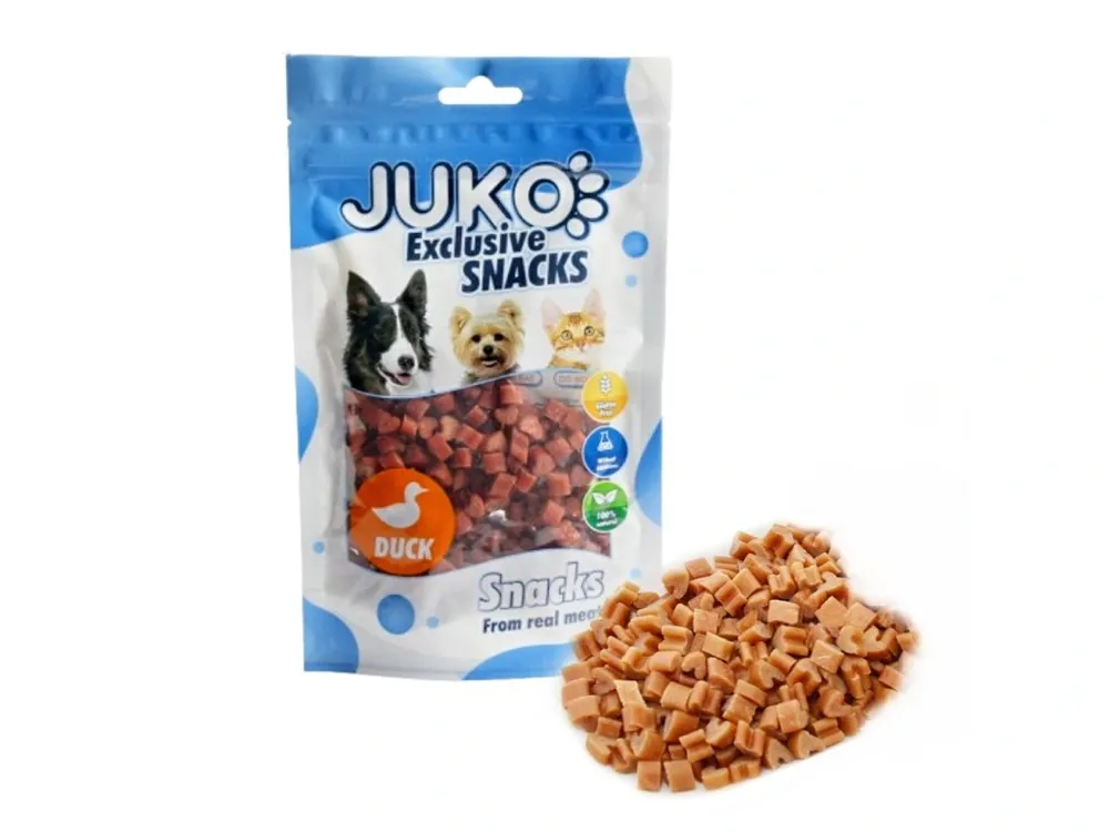 Duck in Heart Shape JUKO Snacks 70 g Speciální Cena