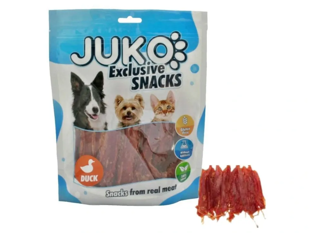 Duck Soft Crystal Jerky JUKO Snacks 250 g Nová Kolekce