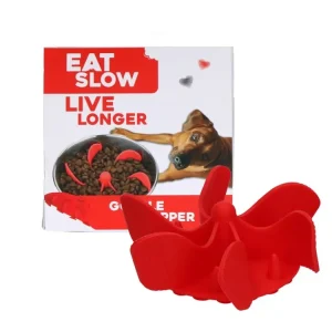 Eat Slow Live Longer zpomalovací Spirála do misky červená Autentický