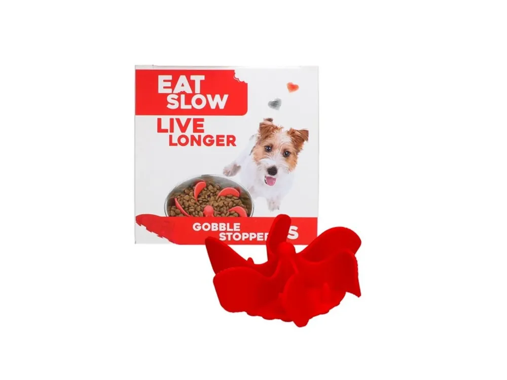 Eat Slow Live Longer zpomalovací Spirála do misky červená S Cenový Hit