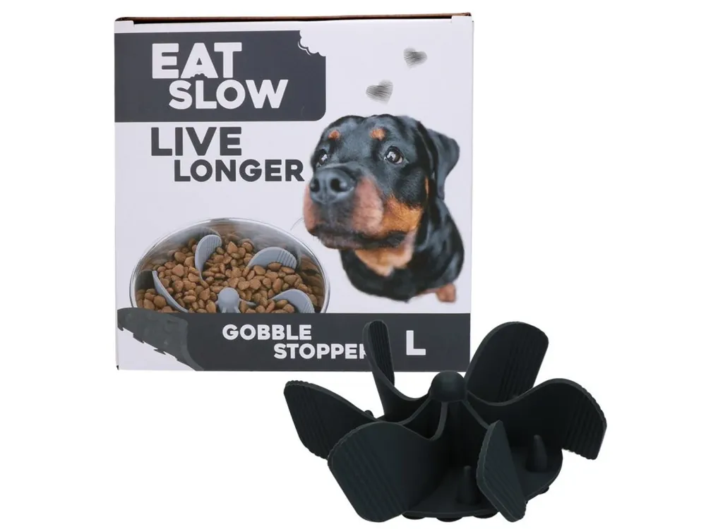 Super Cena Eat Slow Live Longer zpomalovací Spirála do misky šedá L