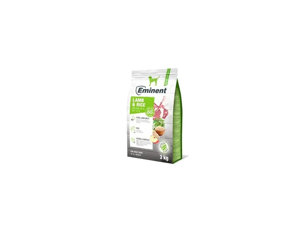 Eminent Dog Lamb & Rice 3 kg Dokud Zásoby Vydrží