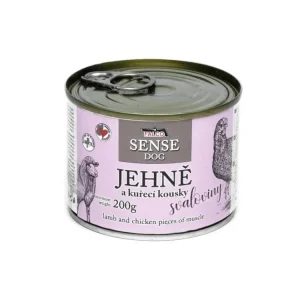 FALCO SENSE Dog jehně a kuřecí kousky svaloviny, konzerva 200 g Koupit Online