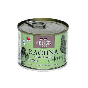 FALCO SENSE Dog kachna a kuřecí kousky svaloviny, konzerva 200 g Víkendová Akce