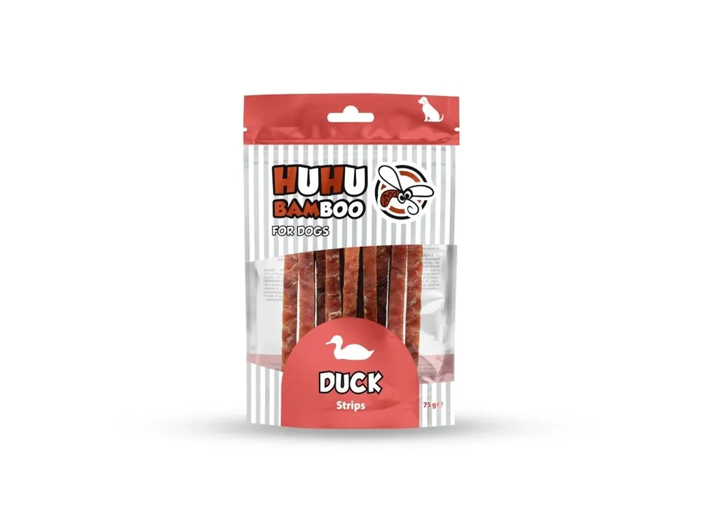 EXPIRACE 9/2025 VO Huhubamboo kachní proužky 75g Originální