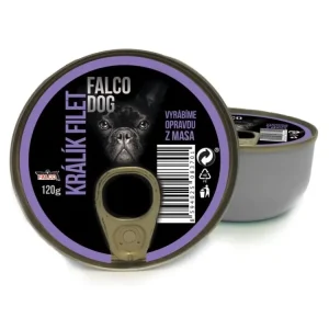 Přímo Od Výrobce FALCO DOG králík filet, konzerva 120 g