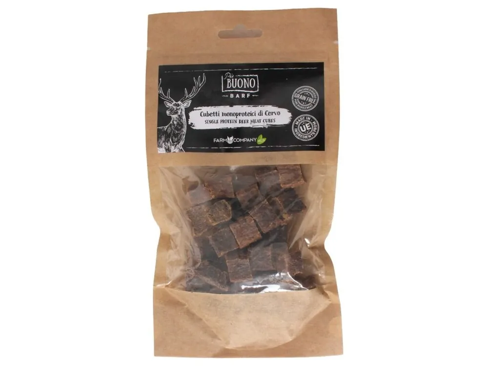 Nízká Cena Farm Company Single protein - jelení pamlsky kostky 70g