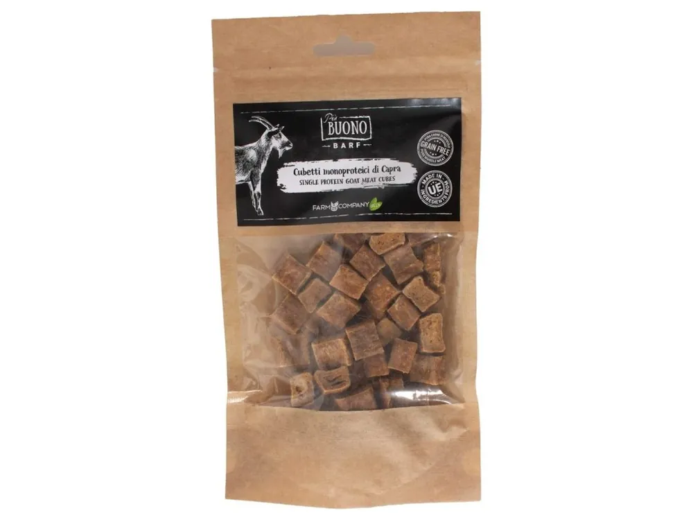 Jen Po Omezenou Doba Farm Company Single protein - kozí pamlsky kostky 70g