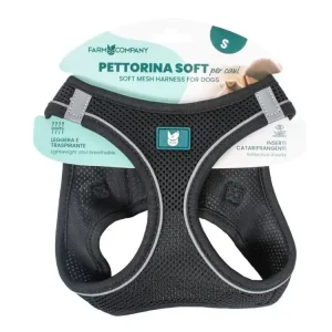 Farm company soft mesh postroj pro psy černý XL 54-60cm Super Cena