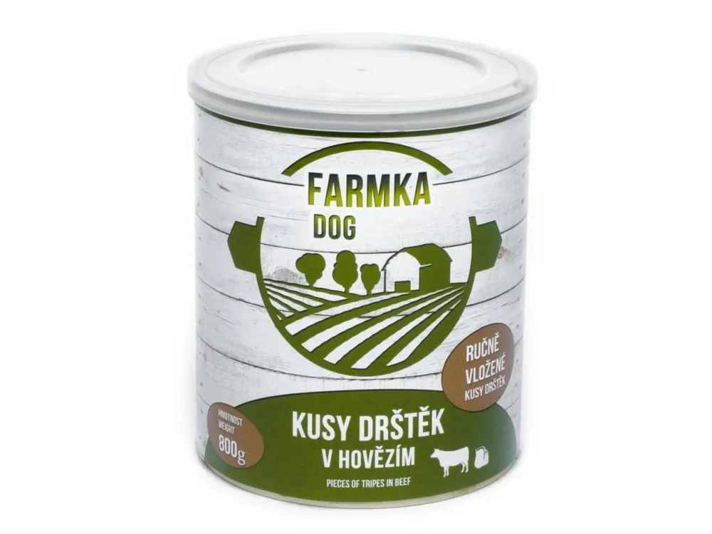 FARMKA Dog s dršťkami, konzerva 800 g Ihned K Objednání